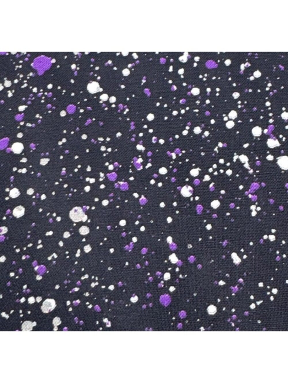 Joann Cotton Fabric Purple & White Splatter Print 24"x44" Sewing Craft DIY
